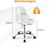 Transparenter Bürostuhl mit Rollen Drehbarer Schreibtischstuhl Höhenverstellbarer Computerstuhl Bild 2