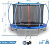 SENA X-Tramp Selection Trampolin Ø 366 cm, Gartentrampolin für 5 Kinder oder 4 Erwachsene, TÜV geprüft, 200 kg belastbar, mit Sicherheitsnetz, Randabdeckung und Polsterung, ideales Fitness- und Spielgerät für den Garten Bild 2