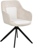 Esszimmerstuhl 2er Set drehbar LIKELY Stoff Hellbeige Bild 4