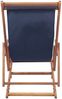 vidaXL Strandstuhl Klappbar Stoff und Massivholz Blau 43996 Bild 4