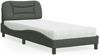 vidaXL Bett mit Matratze "Hvar" Dunkelgrau 80x200 cm Stoff 3208493 Bild 1