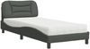 vidaXL Bett mit Matratze "Hvar" Dunkelgrau 80x200 cm Stoff 3208493 Bild 2