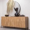Sideboard Gravure aus Eichenholz, Natur Bild 2