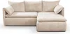 Vente-unique - Ecksofa mit Schlaffunktion - Ecke Rechts - Cord - Beige - TEODORA Bild 4