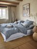 Irisette Mako-Satin uni Bettwäsche Set uni Paris 8000 blau 155 x 200 cm + 1 Kissenbezug 80x80 cm Bild 5