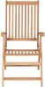 Gartenstühle EGOL 2er Set Massivholz Teak Verstellbar Braun | Gartenstuhl Holz Outdoorstühle klappbar Balkonstühle Bild 4