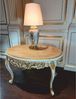 Casa Padrino Luxus Barock Couchtisch Weiß / Bunt / Beige 95 cm - Made in Italy Bild 2