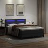 vidaXL Boxspringbett mit Matratze Schwarz 140 x 200 cm Kunstleder 3339052 Bild 4