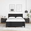 vidaXL Boxspringbett mit Matratze Schwarz 140 x 200 cm Kunstleder 3339052 Bild 1
