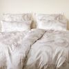 Elegante Mako Satin Bettwäsche Grandezza 24554-7 ecru Paisley 135x200 Bild 3
