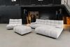 KAWOLA Sitzgruppe VIVIEN Ecksofa rechts Drehsessel Hockerbank Velvet silber 85 x 359 x 510 cm Bild 5