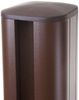 Alu-Pfosten Sarthe-WPC-Zaun, Pfeiler Pfahl, Stecksystem 1,86m ~ braun Bild 2