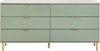 Kommode mit 6 Schubladen WALPOLE 76 cm Grün Bild 5