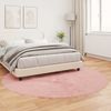 vidaXL Teppich aus Kunstschaffell TAFALLA Rosa Ø 160 cm Polyester 42021560 Bild 4