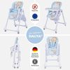 Daliya® Hochstuhl SITONMI 3in1 Kinderhochstuhl & Babyliege, extra breite Rückenlehne (Set, 7 St), Babyliege, 0-4 Jahre, breite Rückenlehne, Tablett, Korb, Platzsparend Bild 3