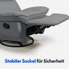 FLEXISPOT Sessel Schaukelsessel gemütlicher TV-Sessel, Relaxsessel (Drehsessel mit Rocking, Ruhesessel für Senioren & Stillenden), Versteckter Stauraum, 105° - 145° verstellbar, 159 KG belastbar Bild 3