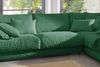 KAWOLA Sofa MADELINE Ecksofa Cord smaragd Recamiere rechts 86 x 224 x 325 cm Bild 5