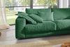 KAWOLA Sofa MADELINE Ecksofa Cord smaragd Recamiere rechts 86 x 224 x 325 cm Bild 4