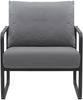 CLP Lounger Manea mit Metallgestell,grau Kunstleder Bild 3