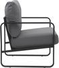 CLP Lounger Manea mit Metallgestell,grau Kunstleder Bild 4