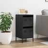 vidaXL Sideboard Schwarz 35x39x73,5 cm Kaltgewalzter Stahl 851394 Bild 3