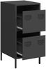 vidaXL Sideboard Schwarz 35x39x73,5 cm Kaltgewalzter Stahl 851394 Bild 4