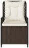 vidaXL Gartensessel 2 Stk. Verstellbar Braun Poly Rattan 368662 Bild 5