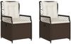 vidaXL Gartensessel 2 Stk. Verstellbar Braun Poly Rattan 368662 Bild 2