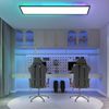 ZMH LED Deckenleuchte mit Smart RGB Hintergrundbeleuchtung Panel Flach Rund/Quadratisch, Dimmbar, LED fest integriert, Tageslichtweiß Bild 3