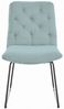 KAWOLA Stuhl NEW CHARME Esszimmerstuhl Cord hellblau 87 x 66 x 52 cm Bild 3