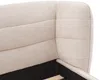Vente-unique - LARUMO Bett Stoff Beige - B 236 cm x H 82 cm x L 190 cm Bild 5
