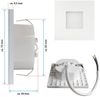 Maxkomfort LED Wandstrahler 6103, LED fest integriert, Warmweiß, 3000K, Treppenbeleuchtung Bild 3