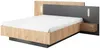 Vente-unique - FRANCOLI Bett Holz, Platte GrauBeige - B 218,2 cm x H 102 cm x L 264,4 cm Bild 2