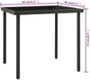 vidaXL Garten-Esstisch Anthrazit 80x80x72 cm Glas und Stahl 313092 Bild 4