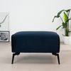Bronx71 Samt Hocker Vegas rechteckig dunkelblau Bild 2