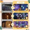 SERBASIC LED-Lichtervorhang Schneeflocken, 8 Modi, LED Lichterkette Timer fur Innen Außen, Bunt, Für Fenster, Balkon & Weihnachtsbeleuchtung Bild 2