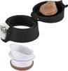 Emsa N21517 Travel Mug Light Isolierbecher | Fassungsvermögen: 0,4 L | extra-schlankes Format | Leichtgewicht | Edelstahl | Klappverschlusssystem | 100% dicht | 8h heiß/16h kalt | BPA-Frei | Schwarz Bild 3