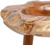 Teak Beistelltisch BIG BOWL ca. 50cm Nachttisch Blumenhocker Massivholz Teaktisch Bild 4