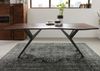 Baumtisch Akazie 180x90x76 braun lackiert Beine anthrazit glänzend FREEFORM 4 #33 Bild 3