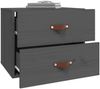 vidaXL Wand-Nachttische 2 Stk. Grau 50x36x40 cm 820981 Bild 4