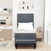 vidaXL Boxspringbett mit Kopfteil Dunkelgrau 200 x 80 cm Samt 3344409 Bild 3
