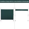 250 cm Breit Klemmmarkise ohne Bohren UV-beständige Balkonmarkise Höhenverstellbare Markise Grün Bild 5