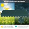 250 cm Breit Klemmmarkise ohne Bohren UV-beständige Balkonmarkise Höhenverstellbare Markise Grün Bild 3