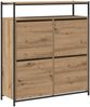 vidaXL Schuhschrank Artisan-Eiche 100 x 34 x 112 cm Holzwerkstoff 3365548 Bild 2