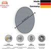 Rheinland Möbel FocusWall WAR10 – Runder Akustik-Wandabsorber Ø 100 cm in Stofffarbe Buru inkl. Montage-Set - Made in Germany - Klasse A, Stoffbezug, schwer entflammbar Bild 2