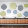 Rheinland Möbel FocusWall WAR10 – Runder Akustik-Wandabsorber Ø 100 cm in Stofffarbe Buru inkl. Montage-Set - Made in Germany - Klasse A, Stoffbezug, schwer entflammbar Bild 4