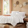 ibettertec Bettwäsche Bettwäsche Getuftet Boho 135x200cm,200x200cm,Stickerei Shabby Chic, Weiche Bettbezug Deckenbezug mit Reißverschluss,Kissenbezug 80x80cm Bild 2