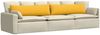 vidaXL Sofakissen 2 Stück Helles Gelb 145 x 40 cm Cordstoff 42013866 Bild 3