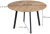 Esstisch Halvar Schwarz 120 x 120 cm Vicco Bild 2