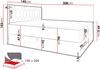 Boxspringbett 'Paremo M24', braun, 140x200 cm Bild 5